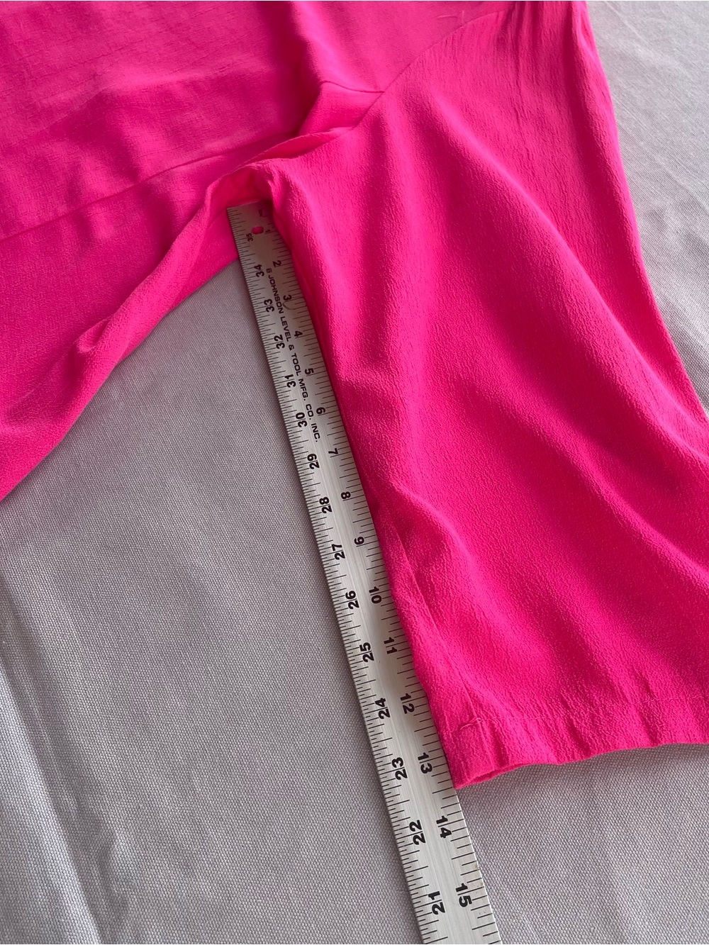 Linea Louis Dell'Olio top size XL hot pink elbow-sleeve swing tunic flowy GUC - Picture 5 of 11